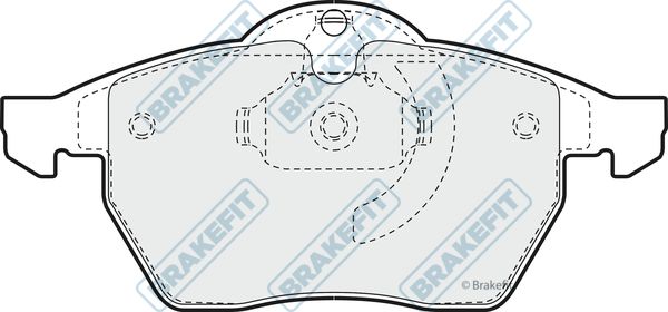 APEC BRAKING Комплект тормозных колодок, дисковый тормоз PD3018